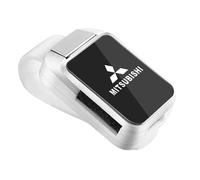 YWDRE Sun Visor Sunglasses Holder for Car for Mitsubishi Lancer Evolution X 2008-2014, Glasses Organiser Hidden Storage for Prescription & Sun Glasses Keep Your Dashboard Clean,White