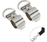 Yweller 2 Pack Strimmer Harness Padded Belt Shoulder Strap Clamp 2.6cm, Heavy Duty Strap Clamp for Strimmer Harness Grass Mower Trimmer,Most Grass Trimmers,Brushcutter Strimmer Brush Cutter