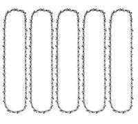 Yweller Chainsaw Chain Compatible with Oregon 91PX052 91P052 91PJ052 91VG052 Ryobi,Husqvarna,McCulloch,Matika,Einhall,AL-KO,B&Q,Black & Decker,Bosch and More 3/8" LP 52DL 0.050" Gauge 5 Pack