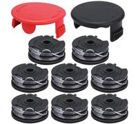 Yweller F016800351 Strimmer Spool Line Compatible with Bosch Art 24 27 30 30-36 LI AdvancedGrassCut 36 ART24+ ART27+ ART30+ Wire 20ft 0.065" Grass Strimmer 1600A00X61 1600A00DU0 Cover Cap 10 Pack