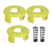 Yweller RAC118 RAC119 Grass Trimmer Cover Spool Cover Suitable for Ryobi Grass Trimmer RLT3025F, RLT3025S, RLT3525S, RLT2523, RLT3525, RLT3123 (3 Spool Covers + 2 Spring)