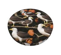 YWGGDSCX 3-Layer Thickened Round Bar Stool Covers 14 Inch,Eagle On The Branch Stretch Round Bar Cushion Washable Crease-Resistant Slipcovers For Home Bar Hotel Market Commercial Places