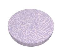YWGGDSCX 3-Layer Thickened Round Bar Stool Covers 14 Inch,Purple Leaf Printed Pattern Stretch Round Bar Cushion Washable Crease-Resistant Slipcovers For Home Bar Hotel Market Commercial Places
