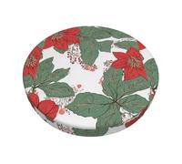 YWGGDSCX 3-Layer Thickened Round Bar Stool Covers 14 Inch,Summer Hawaiian Stretch Round Bar Cushion Washable Crease-Resistant Slipcovers For Home Bar Hotel Market Commercial Places