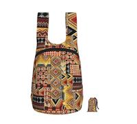 YWGGDSCX A 16-Litre Ultra-Lightweight African Textile Patchwork Print Rucksack, Ideal For Travel, Commuting And Shopping, Complete With A Compact Everyday Carry Pouch (7x10 Cm)