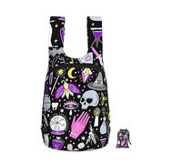 YWGGDSCX A 16-Litre Ultra-Lightweight Magic Witch Witchcraft Bohemian Drawing Print Rucksack, Ideal For Travel, Commuting And Shopping, Complete With A Compact Everyday Carry Pouch (7x10 Cm)