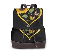 YWGGDSCX Blessed To Be Called Nana Sunflower Soft Leather Backpack Purse For Women Multi-Functional Elegant Daypack Travel College Shoulder Bag Shopping Trip