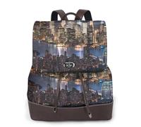 YWGGDSCX Hong Kong Soft Leather Backpack Purse For Women Multi-Functional Elegant Daypack Travel College Shoulder Bag Shopping Trip