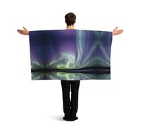 YWGGDSCX Large 150cm X 90cm Union Jack Flag Cape With Sleeves For Adults | British England Football Fan Cloak | Full Body Coverage Aurora Print Costume For World Cup