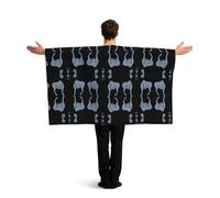 YWGGDSCX Large 150cm X 90cm Union Jack Flag Cape With Sleeves For Adults | British England Football Fan Cloak | Full Body Coverage Ram Zodiac Sign Print Costume For World Cup