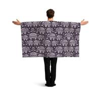 YWGGDSCX Large 150cm X 90cm Union Jack Flag Cape With Sleeves For Adults | British England Football Fan Cloak | Full Body Coverage Cartoon Cute Elephant Print Costume For World Cup