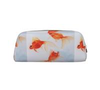 YWGGDSCX Pencil Box Zip Pencil Case Small Goldfish Swimming in The Water Print Organizer Pencil Bag Large Capacity Pencil Pouch
