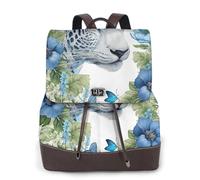 YWGGDSCX Rabbits Manatees Soft Leather Backpack Purse For Women Multi-Functional Elegant Daypack Travel College Shoulder Bag Shopping Trip