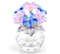 YWHL Colorful Forget Me Not Flower Gifts, Handemade Crystal Flower Figurine