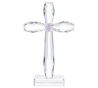 YWHL - Decoración de cruz de vidrio, hecha a mano de vidrio de cruz sagrada para decoración del hogar, decoración de Pascua para fiestas, regalos religiosos para mujeres y hombres
