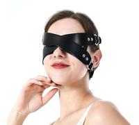 YWINETO Women Leather Masquerade SEXY BDSM Mask Halloween Black Eye Mask Catwomen for Night Club Cosplay Party Masks Costume Accessory Mardi Gras Steampunk Venetian Bondage Masks Eyemask