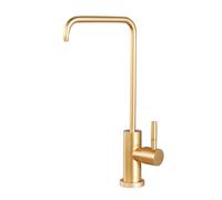 YWJFSA Drinking Water Faucet Tap Filter Water Tap Kitchen Sink Suitable for Under Counter Filter 1/4,Gold