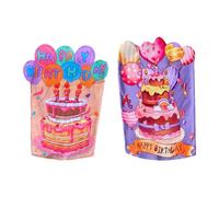 YWJLQH 2Pcs Birthday Chair Cover Happy Birthday Decor Dining Room