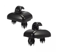 YWJLQH 6x2 Pieces Sun Visor Clips Black 8E0857561 Automotive Accessories, Easy to Install, 8U0857562 8E0857562A for A3 A4 A7, 2 Pcs