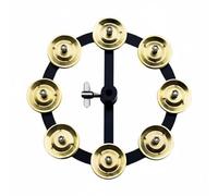 YWJLQH Brass Cymbal Bell Metal Drum Percussion Tambourine Accessory With Enhanced Rhythmic Presence And Comfortable Fit Suitable for Stage, Single-layer Brass Hi-Hat Tambourine