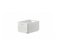 YWJLQH Cabinet Organizer Expandable Stackable Drawer Basket Sliding Bin Adjustable Pull-Out Storage Suitable for Deep Cabinets Pantry Under Sink, White, L