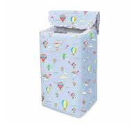 YWJLQH Cover Polyester Top Opening Appliance Protector Washer Dust Guard Decorative Laundry Suitable for laundry room balcony utility corner , Blue Balloon , Top Opening Large