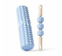 YWJLQH EVA Foam Roller for Exercise and Muscle Massage, 45cm Roller for Physical Therapy, Foam Roller + Massage Stick, 45cm