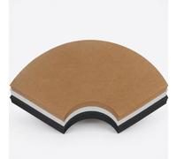 YWJLQH Fan Shaped Paper for Artists, or White Card Paper for Sketching, for Beginners, White, Large, 20 Sheets