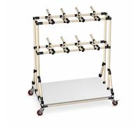 YWJLQH Harness Storage Rack, Movable Freestanding Storage for Manufacturing Facilities, for Heavy Duty Use, Reinforced thickened upgraded double layer with board, 900mm x 500mm x 1500mm
