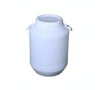 YWJLQH Large Capacity Container HDPE Storage Drum Thickened Barrel Wide Opening Secure Lid Versatile Fermentation Use Suitable for Managing Ingredients Household Supplies, White, 60L
