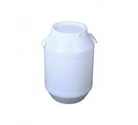 YWJLQH Large Capacity Container HDPE Storage Drum Thickened Barrel Wide Opening Secure Lid Versatile Fermentation Use Suitable for Managing Ingredients Household Supplies, White, 50L
