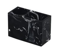 YWJLQH Marble-effect Toothbrush Holder with for Electric Toothbrushes, Shaving Accessories, And Tweezers, Black