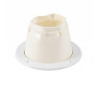 YWJLQH Nylon Cable Sleeve Cable Boot Marine Wiring Rigging Flange Through With Tightening Strap For Secure Sealing Suitable For Boats Yachts RVs, White