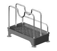 YWJLQH Pot Lid Holder Stainless Steel Pot Lid Organizer Kitchen Storage Rack Cooking Utensils Holder Pans And Pots Organizer with Rust Material for, clear black silvery