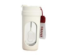 YWJLQH Rechargeable Mixer Bottle for Protein Drinks And Coffee on The Go, White