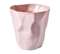 YWJLQH Trash Can Garbage Can Without Lid Dustbin Minimalist Waste Bin Wastebasket for Dorm Under Desk Bathroom Office Indoor, Pink