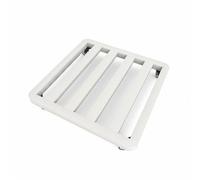 YWJLQH Tray with Wheels Planter Stand Rolling Pot Base Metal Support Caster Ergonomic Mobility Suitable for Patio Indoor Use and Household Rearranging, White, 450 450 90mm