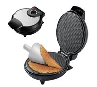 YWJLQH Waffle Cone Maker Non Stick Egg Roll Waffle Cone Machine 1200W Electric Ice Cream Cone Baking Pan Crepe Maker Kitchen Baking Tool Maker for Omelette Cookies Ice Cream Sandwiches Make