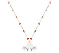 YWJRINDFL Women Lady Anti Lost Strap Holder Crystal Butterfly And Plastic Pearl Gold Chain Leash Compatible With Airpods pro,1,2 3