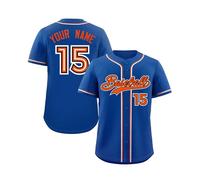 ywkiyrs Custom Classic Baseball Jersey Shirt Printed Button Down Tshirts Personalized Hip Hop Sport Wear for Men Women Kids