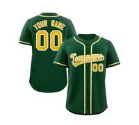 ywkiyrs Custom Classic Baseball Jersey Shirt Printed Button Down Tshirts Personalized Hip Hop Sport Wear for Men Women Kids