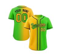 ywkiyrs Custom Classic Baseball Jersey Shirt Printed Button Down Tshirts Personalized Hip Hop Sport Wear for Men Women Kids