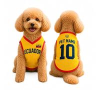 Ywkiyrs Custom Dog Sports Jersey - Personalised Mesh Vest with Back Name & Number, Breathable Pet Football Shirt for Small Medium Large Dogs, Idea, Sizes XS-XXXXXL