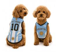 Ywkiyrs Custom Dog Sports Jersey - Personalised Mesh Vest with Back Name & Number, Breathable Pet Football Shirt for Small Medium Large Dogs, Idea, Sizes XS-XXXXXL