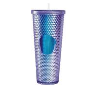 ywkiyrs Cute Drinking Cup,24oz Insulated Double Cold Cup Studded Tumbler with Lid and Straw,Movie Surrounding Accompanying Cup,Diamond Mug Recyclable Ice Coffee Cups Tumblers (F)