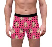 ywkiyrs Personalized Boxers for Men Husband Boyfriend, Custom Funny Face Boxers Briefs Underwear with Multi Girlfriend or Wife Photo