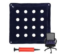 YWKJDDM Air Seat Cushion, 16 Holes Pressure Relief Cushion for Prevention Sores, Inflatable Seat Non-bedsores Cushion with Bonus Air Pump for Wheelchair Office Chair