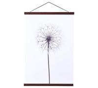 Ywlake Poster Rail, Magnetic Wooden Poster Hanger, Frame Strips, Picture Frame, 50 x 70, 50 x 100, 50 x 75 cm (50 cm, Walnut)