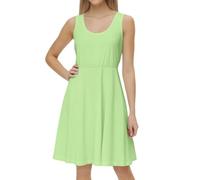 YWLINK Plus Size Dresses for Women Women's Floral Neck Sleeveless Summer Beach Maxi Long Dress (Green-b, M)