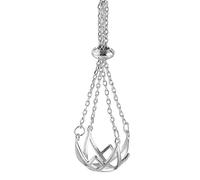 YWLUUOO 10-12mm Round Pearls Pendant Cage Necklace Charm Holder Hollowed Balls Shape Empty Tray Bracket Pearls Pendant Accessory